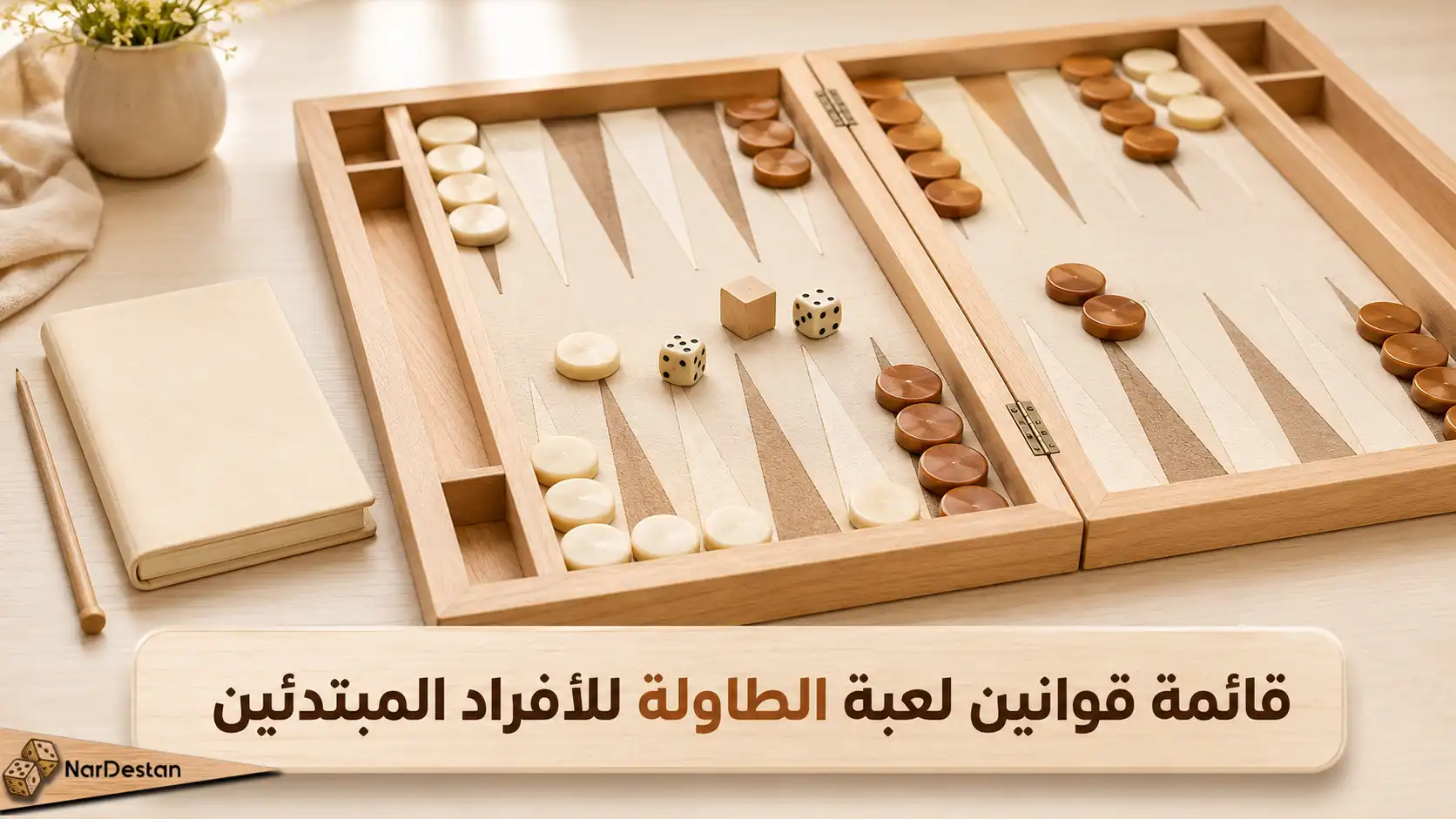 قائمة قوانين لعبة الطاولة للأفراد المبتدئين