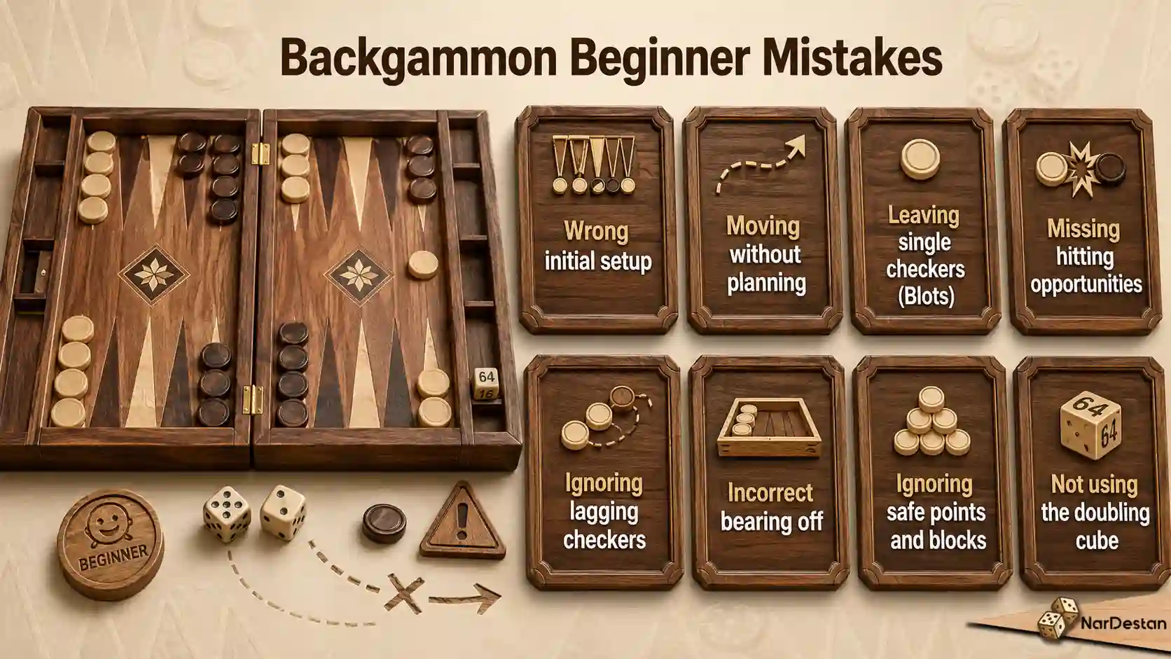 Backgammon Beginner Mistakes