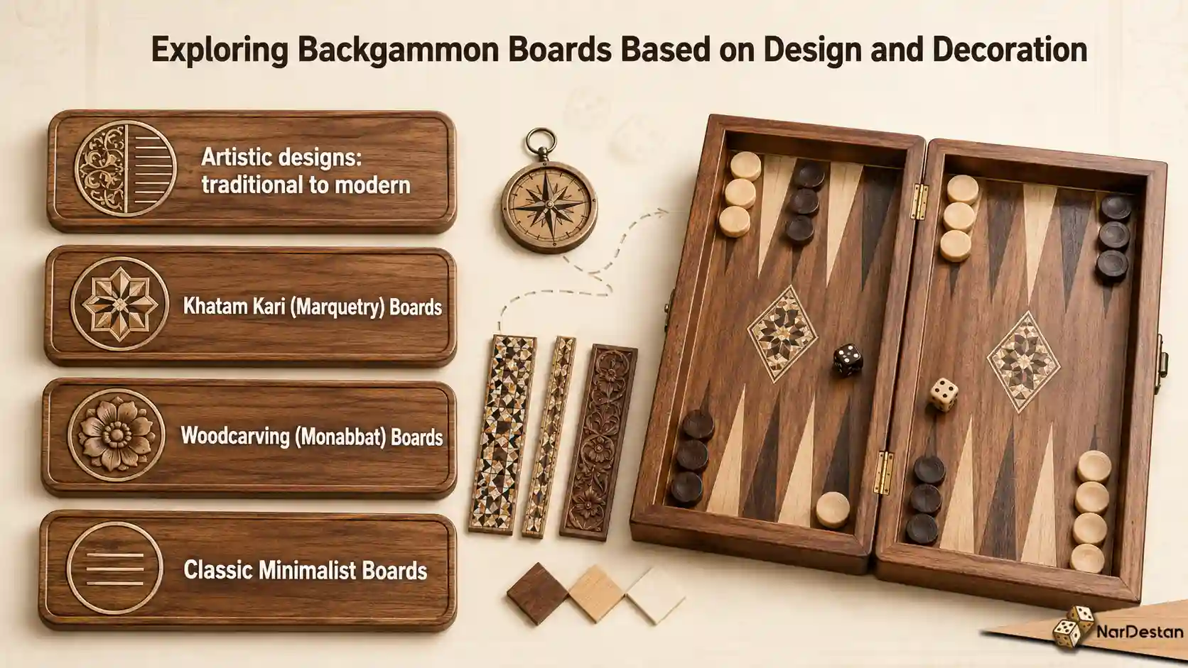 Exploring Backgammon Boards Based on Design and Decoration