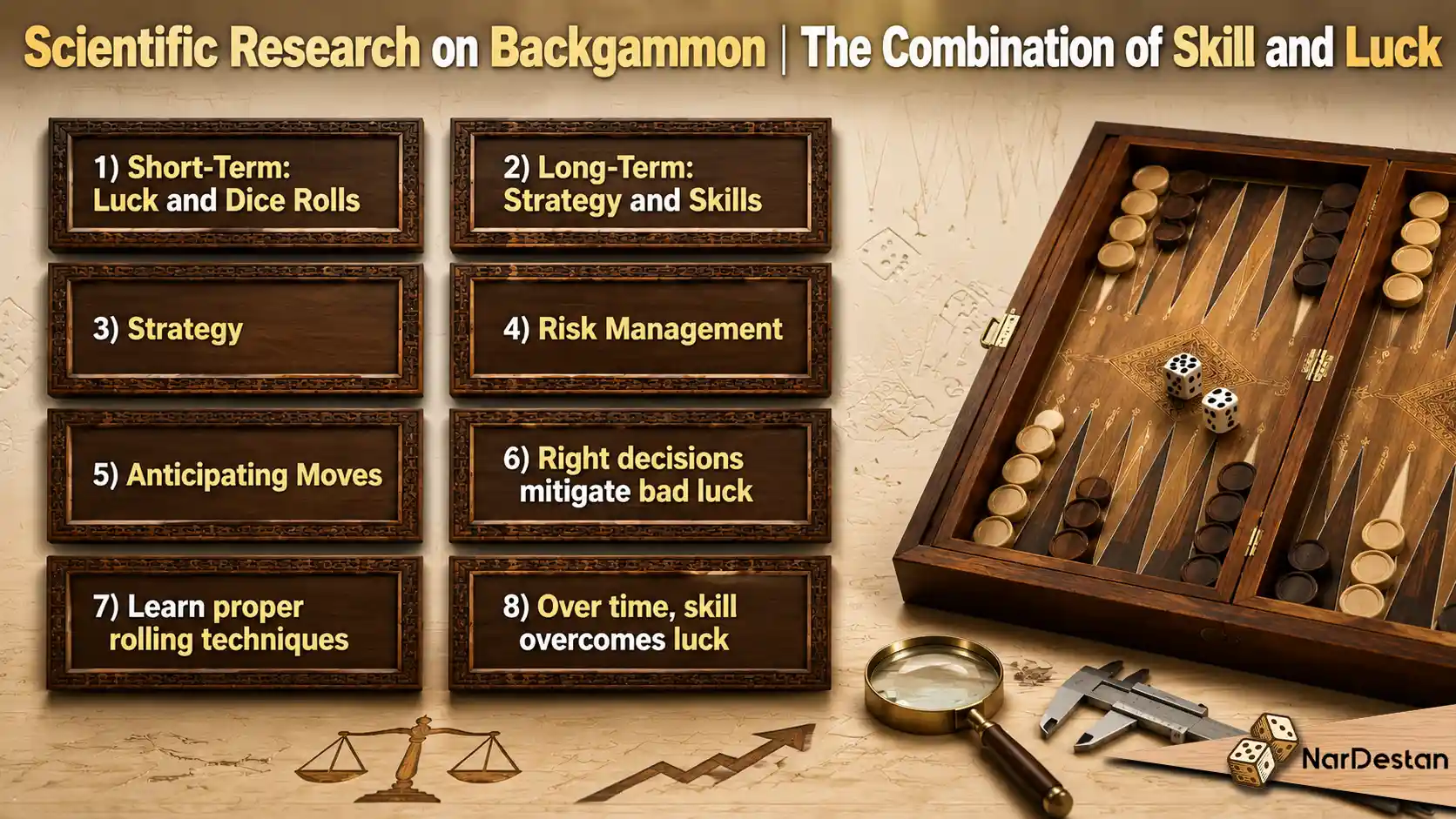 Scientific Research on Backgammon | The Combination of Skill and Luck