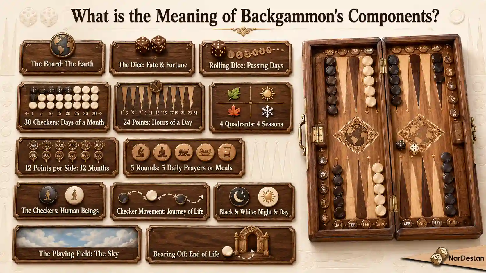 What is the Meaning of Backgammon's Components