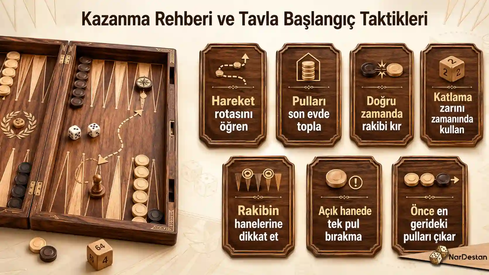 Kazanma Rehberi ve Tavla Başlangıç Taktikleri