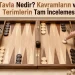 Tavla Nedir - Kavramların ve Terimlerin Tam İncelemesi