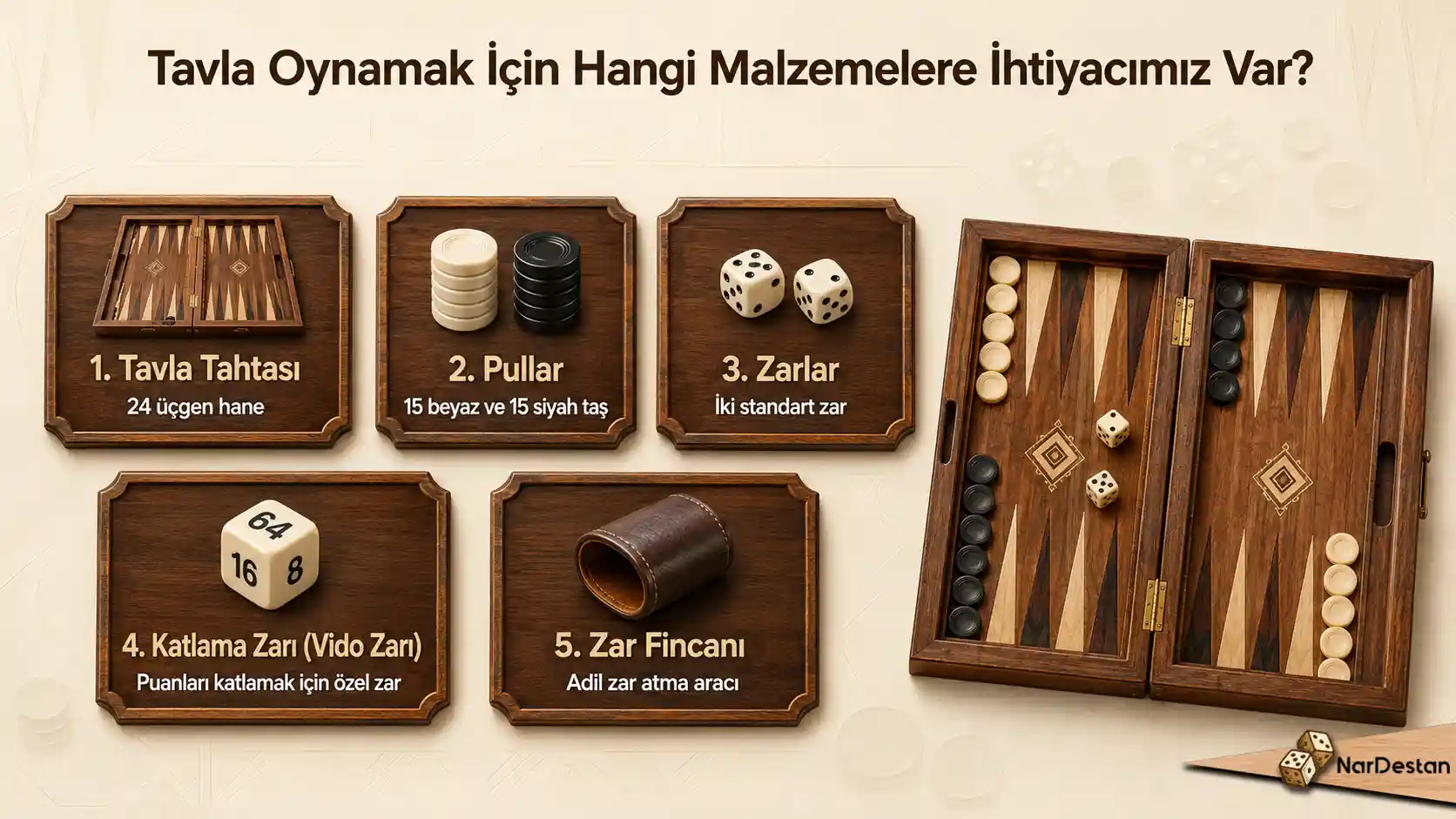 Tavla Oynamak İçin Hangi Malzemelere İhtiyacımız Var