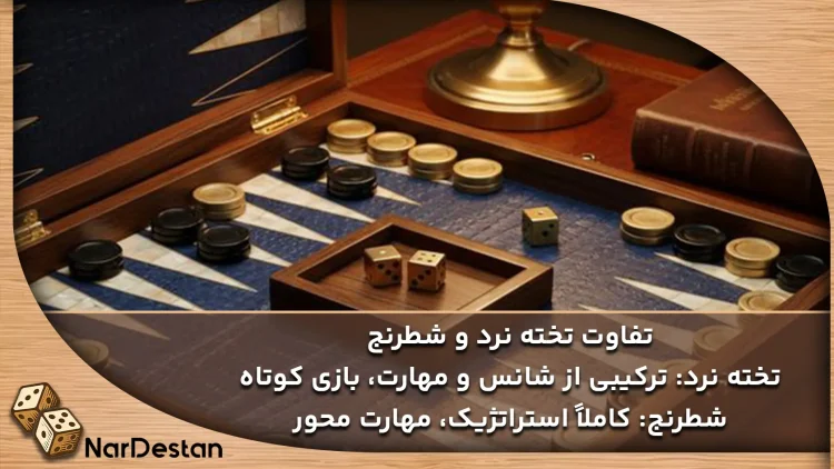 تفاوت تخته نرد و شطرنج چیست؟ فرق تخته نرد و شطرنج