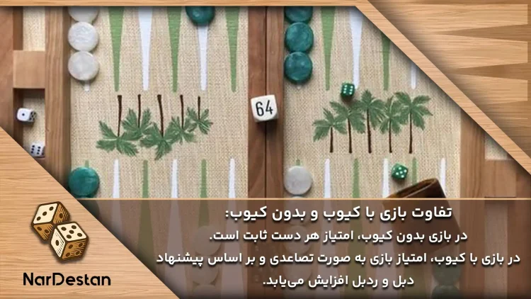 تفاوت بازی با کیوب و بدون کیوب در تخته نرد چیست؟