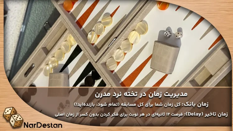 نحوه مدیریت زمان و ساعت در تخته نرد مدرن 