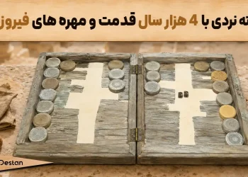 قدیمی ترین تخته نرد جهان با مهره های فیروزه و لاجورد