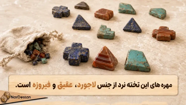 ویژگیهای تخته نرد باستانی شهر سوخته